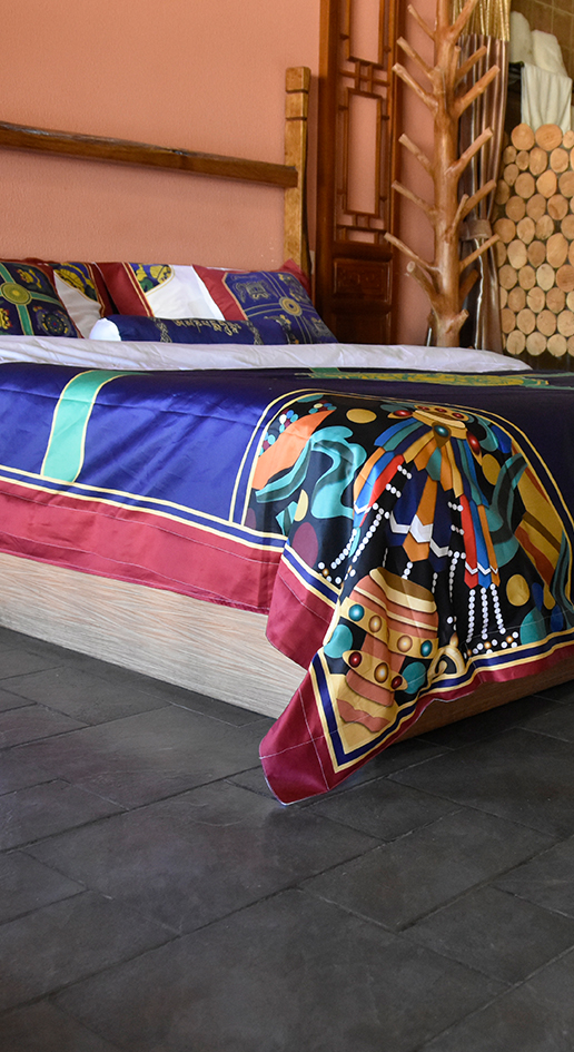藏族风格床上用品、藏族民宿床上用品